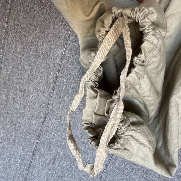 Vintage Y2k Max Studio Tan Cotton Low Rise Wide Leg Tie Hem Cargo Capri Pants - Picture 6 of 17